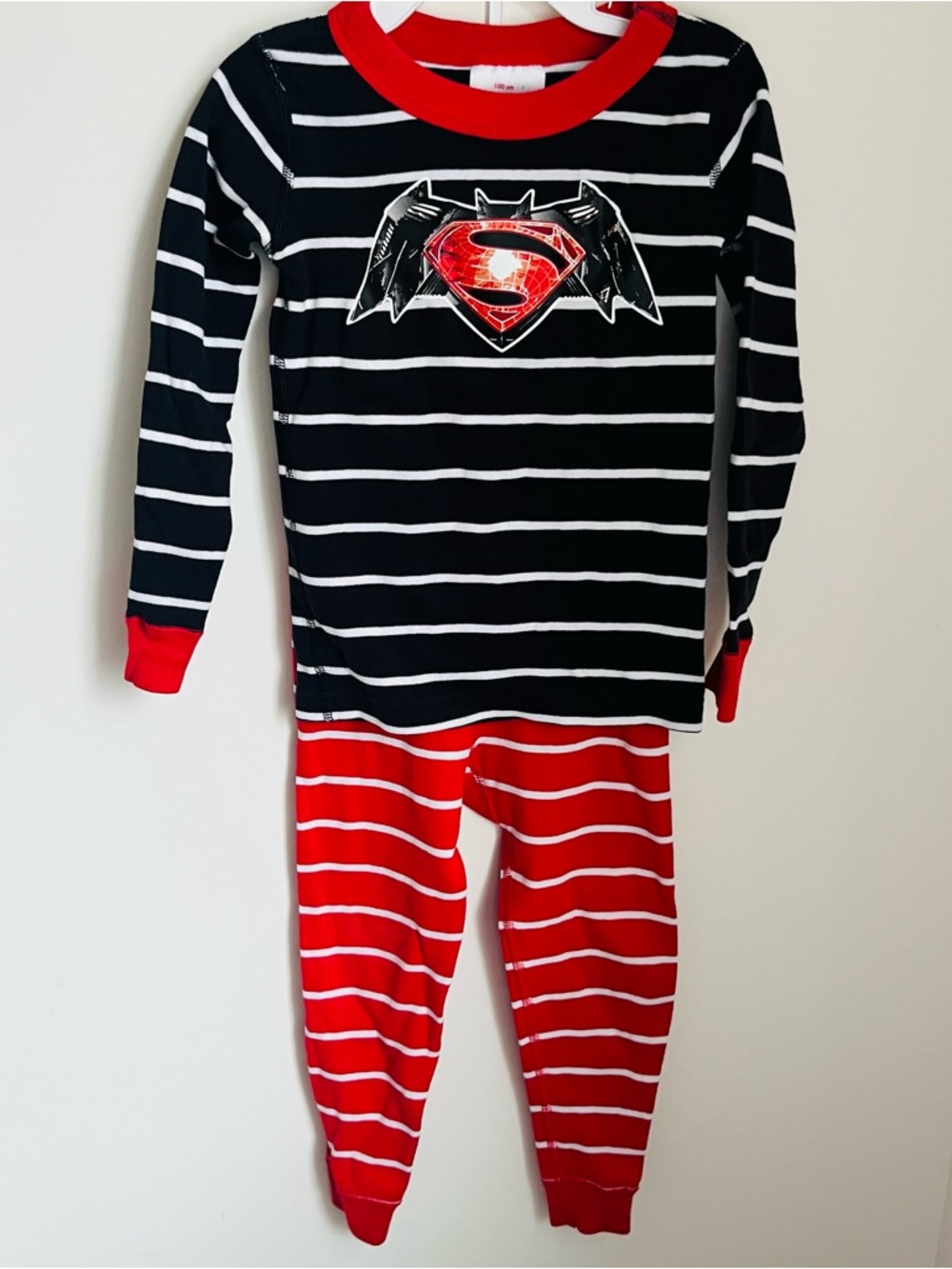 Hanna Andersson Size 100 4 Superman vs. Batman Long Johns Boys Sleepwear